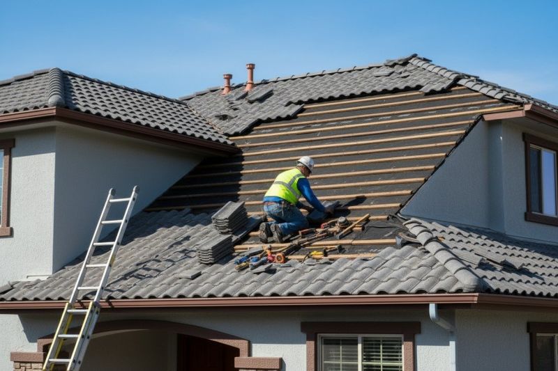 Clay Tile Roof Installation